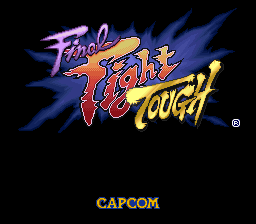 Final Fight Tough (Japan) Title Screen